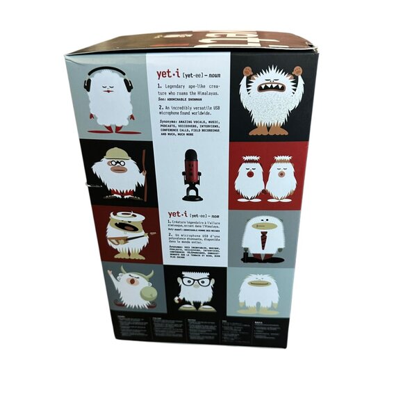 Blue Yeti Logitech Red USB Microphone Quality Recording Personal Studio NIB New - Picture 4 of 13